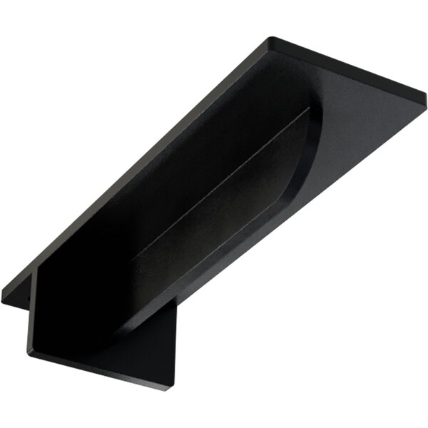 Ekena Millwork Heaton Hidden Support Steel Bracket w/ 6" Support Depth, Powder Coated Black 3"W x 10"D x 2"H BKTM03X10X02HEPBL - main